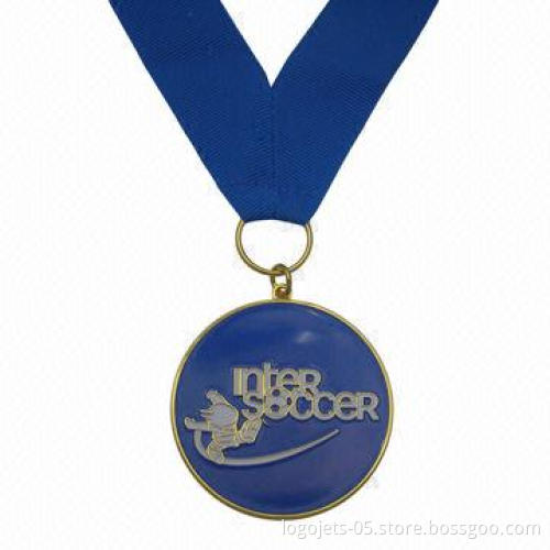 Award Medal with Soft Enamel Colors Filled, OEM Orders are Accepted